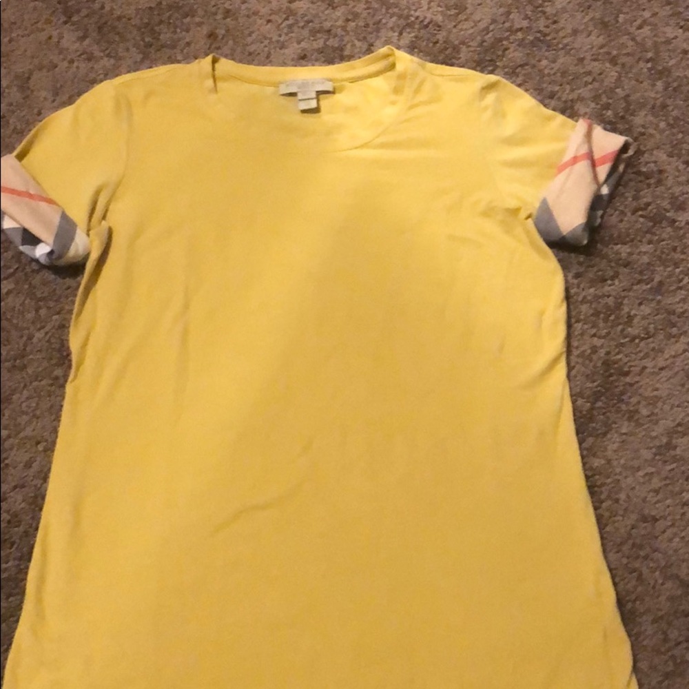 Yellow Burberry tshirt